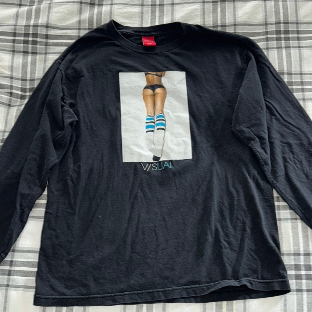 V/SUAL Graphic Long Sleeve Shirt